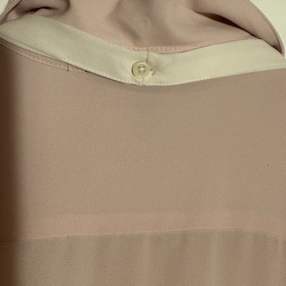 Banana Republic Blush Pink Tie-Neck Blouse | Size M - Picture 4 of 7